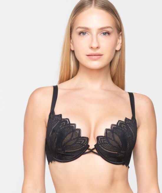 Sylvie push-up bra for plus sizes D/E