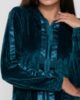 Devoted 8052 zip hoodie blue detail