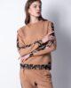 Tempted 8093 sweatshirt & 8097 high waisted chino beige close cut