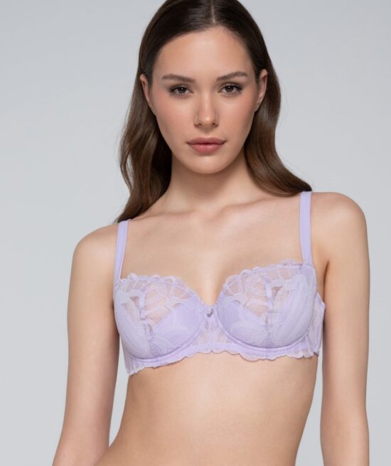 Melody 14243 demi cup balconette lilac close cut
