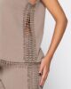 Bliss 91200 top & 91201 pants vison detail