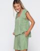 Sage 91220 top & 91221 shorts mint detail