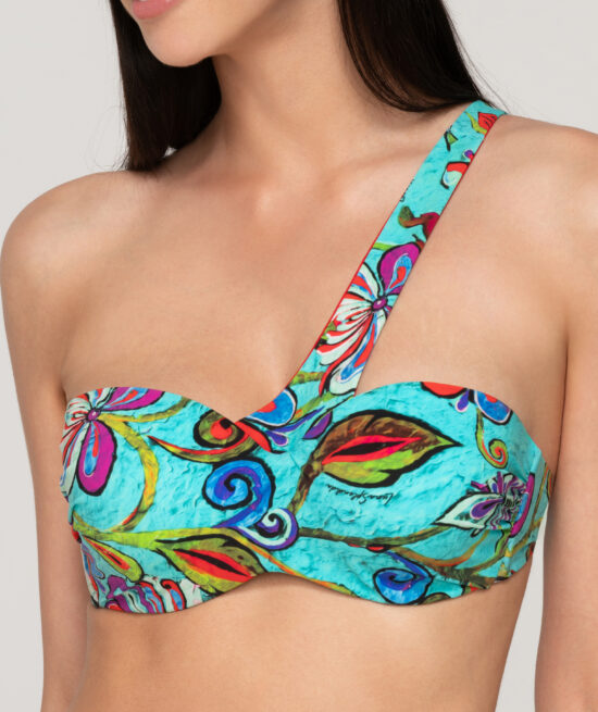 Cana 94490 strapless with molded cup & 94495 side tie bottom unique close cut