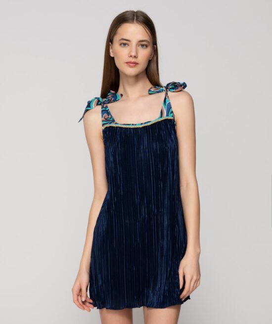 Drop 94623 mni dress blue front