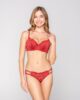 Flirt 14301 balconette & 24301 brief ruby front
