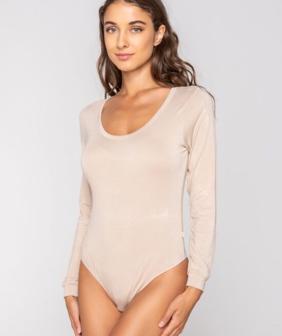 Micro Touch Comfort κορμάκι string με μακρύ μανίκι