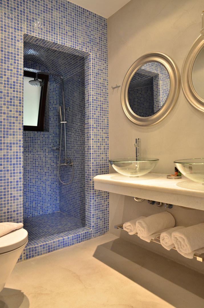 karpenisi forest suites blue deluxe suite bathroom shower