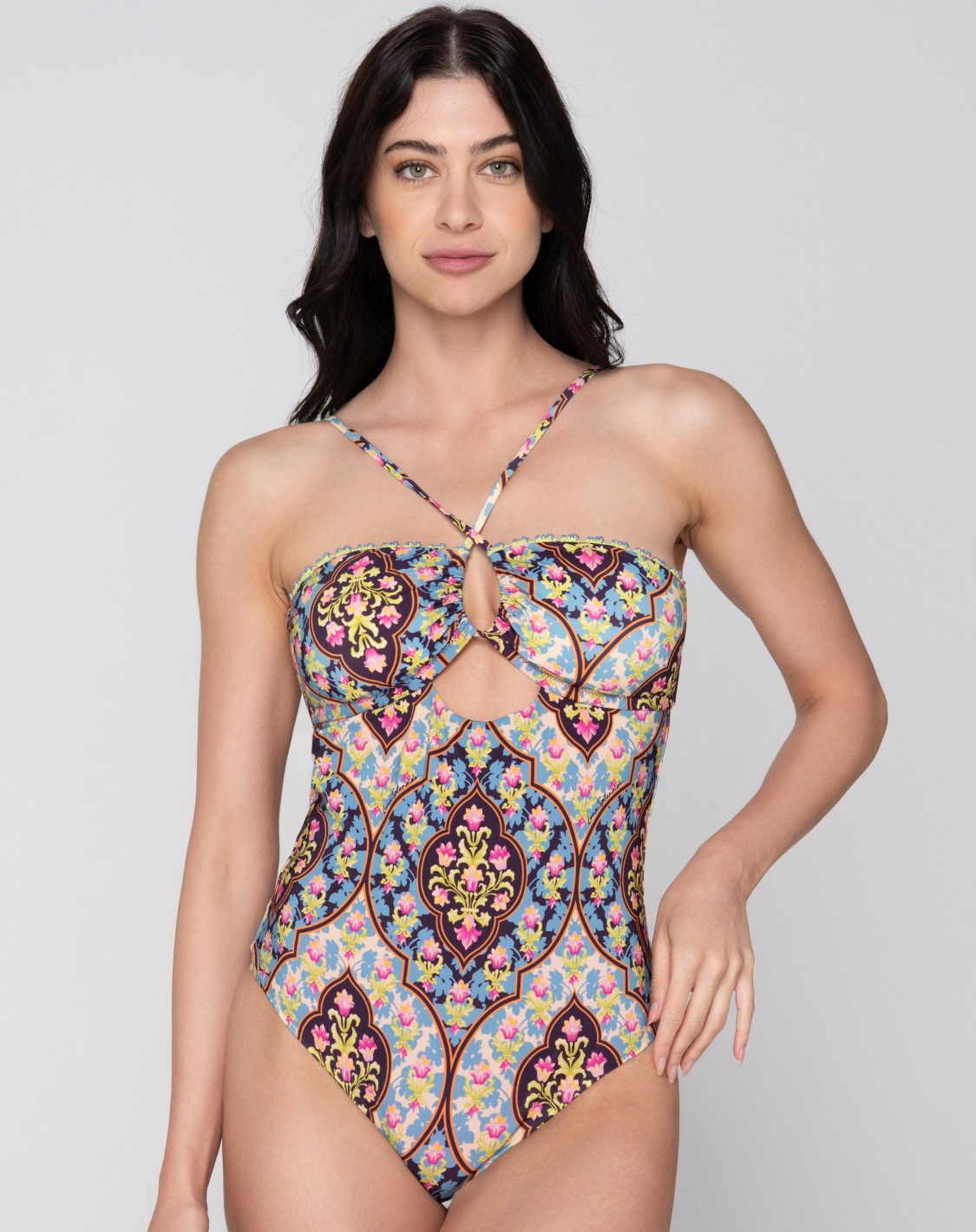 Epoque 94789 swimsuit with removable cup unique Close cut (2)
