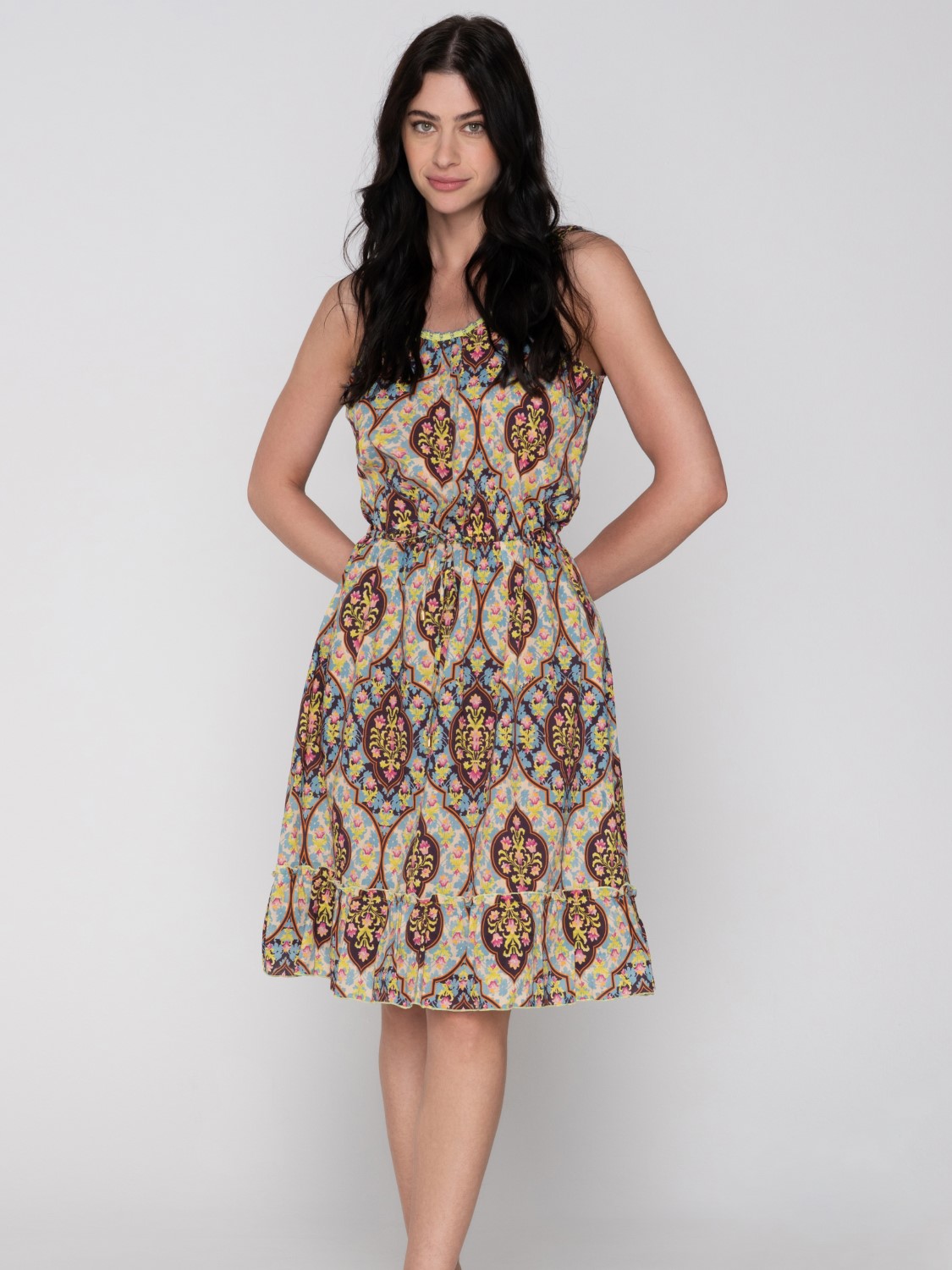 Epoque 94791 midi dress with thin straps unique Close cut