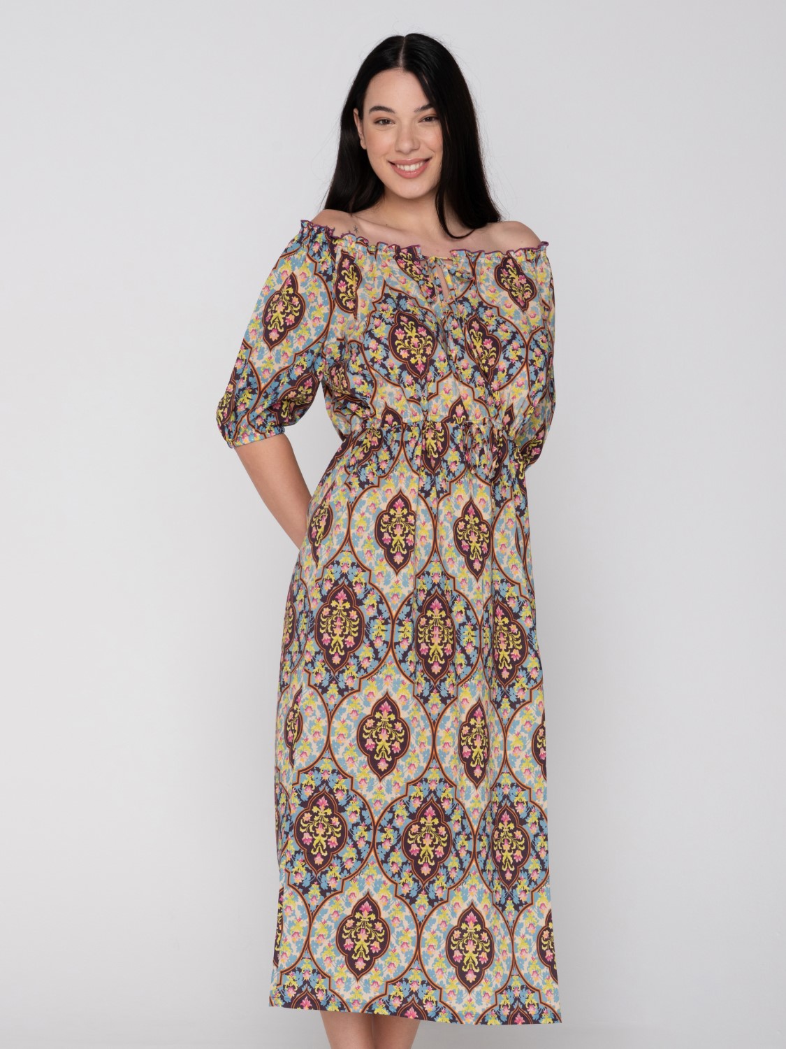 Epoque 94792 long dress unique Close cut
