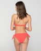 Aura 94881 strapless with molded cup & 94884 side tie bottom coral back