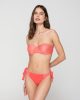 Aura 94881 strapless with molded cup & 94884 side tie bottom coral front