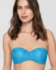 Aura 94881 strapless with molded cup turquoise close cut