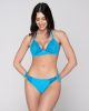 Aura 94882 full cover triangle with progressive cup & 94884 side tie bottom turquoise front