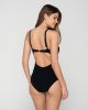 Aura 94887 swimsuit with molded triangle cup black back