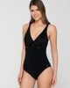 Aura 94887 swimsuit with molded triangle cup black close cut