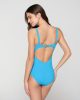 Aura 94887 swimsuit with molded triangle cup turquoise back