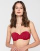 Blue sense 92053 strapless with molded cup bordeaux close cut