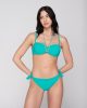 Fresh 94900 strapless with molded cup & 94906 side tie bottom turquoise front