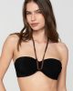 Fresh 94900 strapless with molded cup black close cut