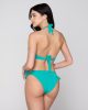 Fresh 94902 triangle with cup & 94906 side tie bottom turquoise back