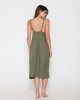 Fresh 94914 long dress khaki back