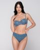 Jeans 94920 strapless with molded cup & 94924 ruched bottom 5cm denim front