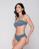 Jeans 94920 strapless with molded cup & 94924 ruched bottom 5cm denim side