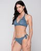 Jeans 94921 triangle with cup & 94923 side tie bottom denim side