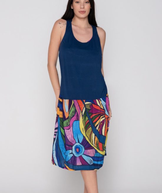 Neon μακρύ φόρεμα