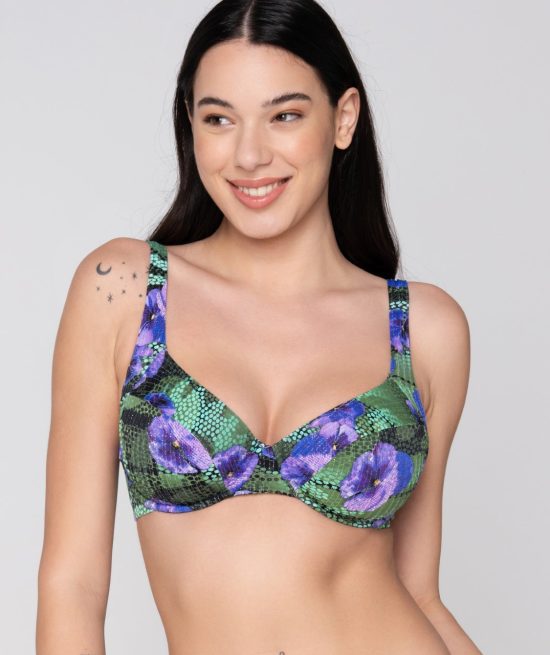 Blossom μπικίνι χωρίς ενίσχυση για μεγάλα μεγέθη D/E/F