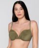 Fresh 94903 balconette with molded cup khaki close cut