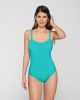 Fresh 94910 swimsuit with removable cup turquoise front