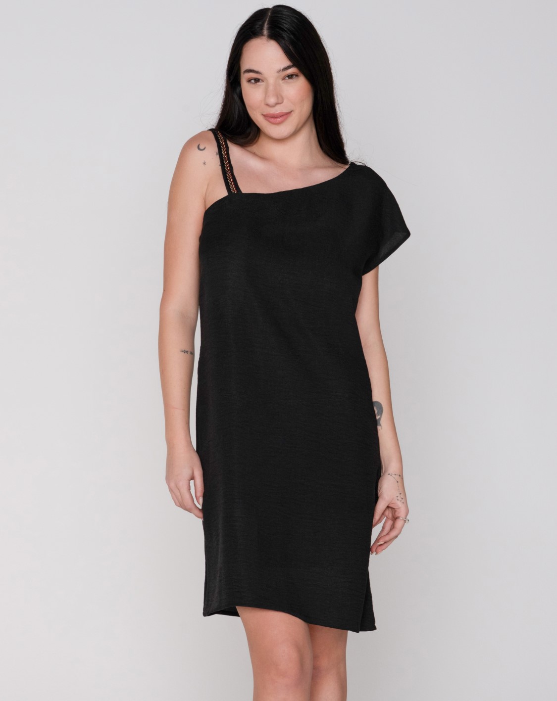 Fresh 94913 mini dress black close cut