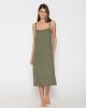 Fresh 94914 long dress khaki front