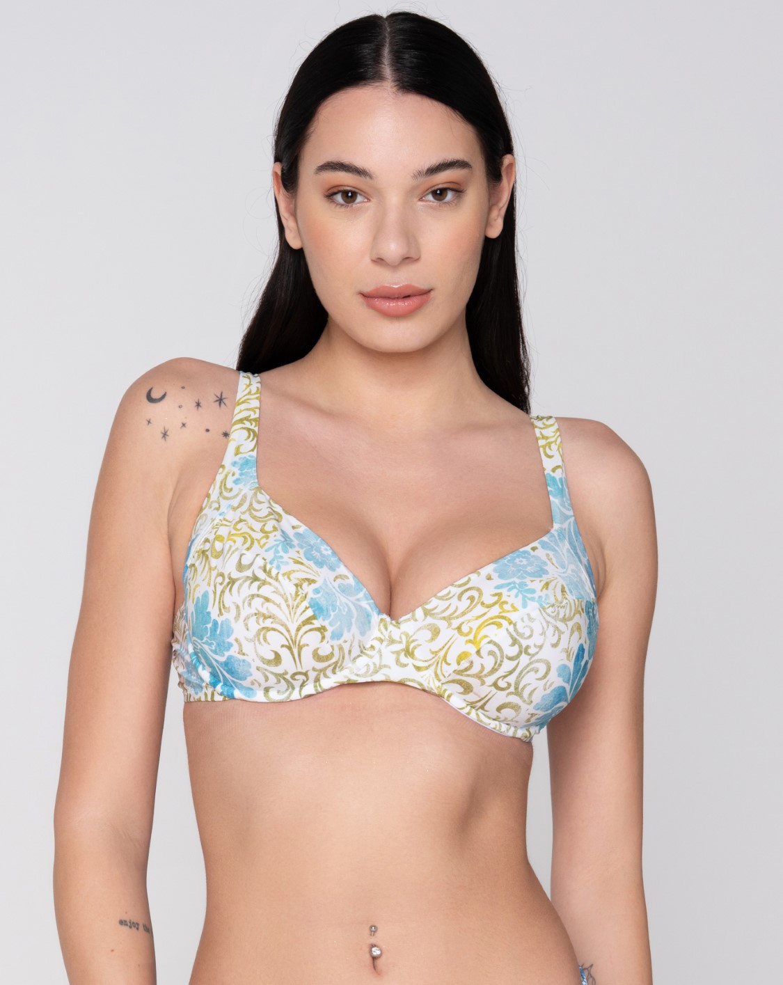 Serenity 94743 unpadded big size balconette unique close cut
