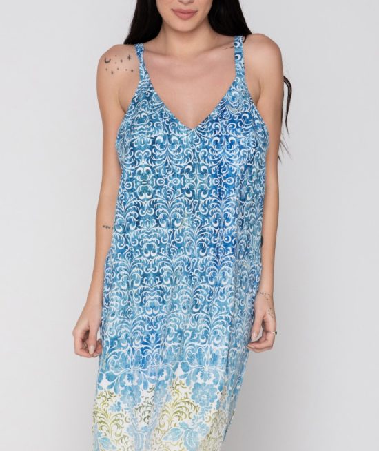 Serenity μακρύ φόρεμα με τιράντες