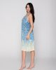 Serenity 94751 long dress with thin straps unique side
