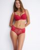 Lilium 15704 balconette with molded cup & 25702 hipster red front