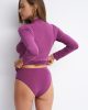 Micro touch comfort 84598 turtleneck long sleeves & 24591 hipster berry back